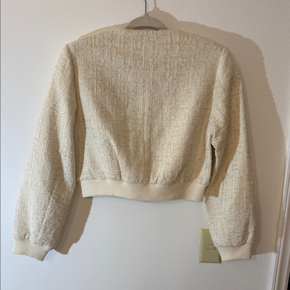 Zara Women's Ivory Textured Blazer - Picture 3 of 3